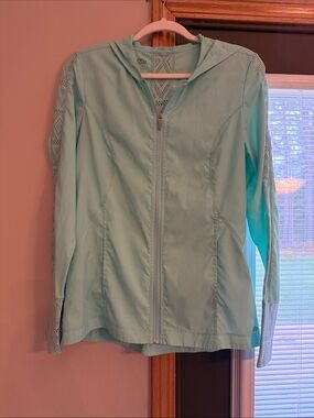 Maurices In Motion Mint Aqua Hooded Utility Jacket